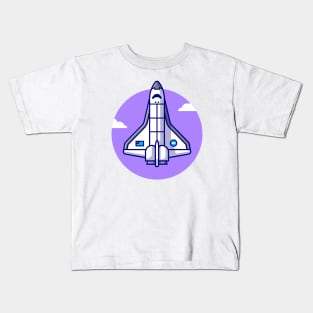 Spaceship Plane Flying Kids T-Shirt